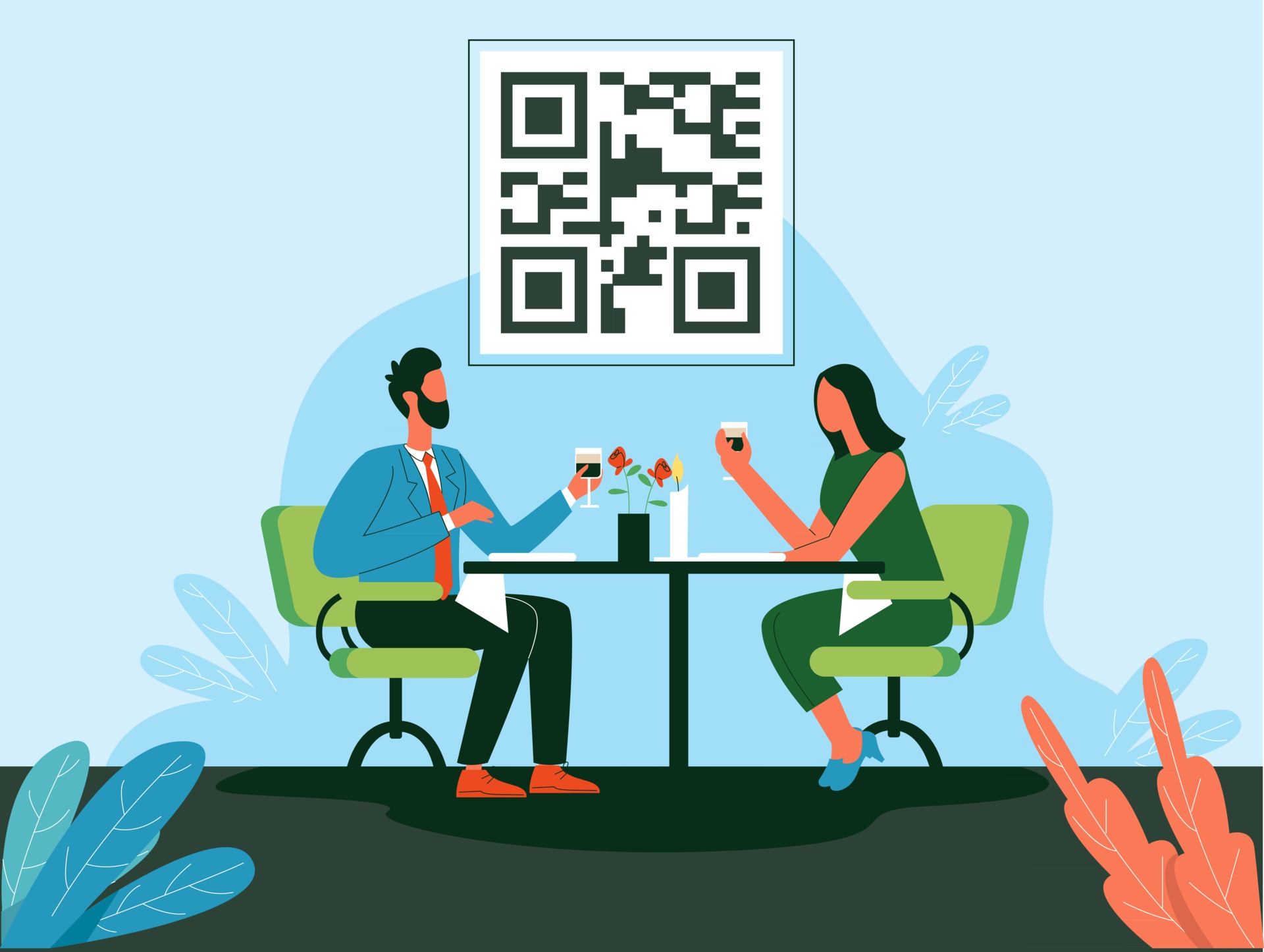 Restaurent_menu_qr_code_illustration_vector__generated